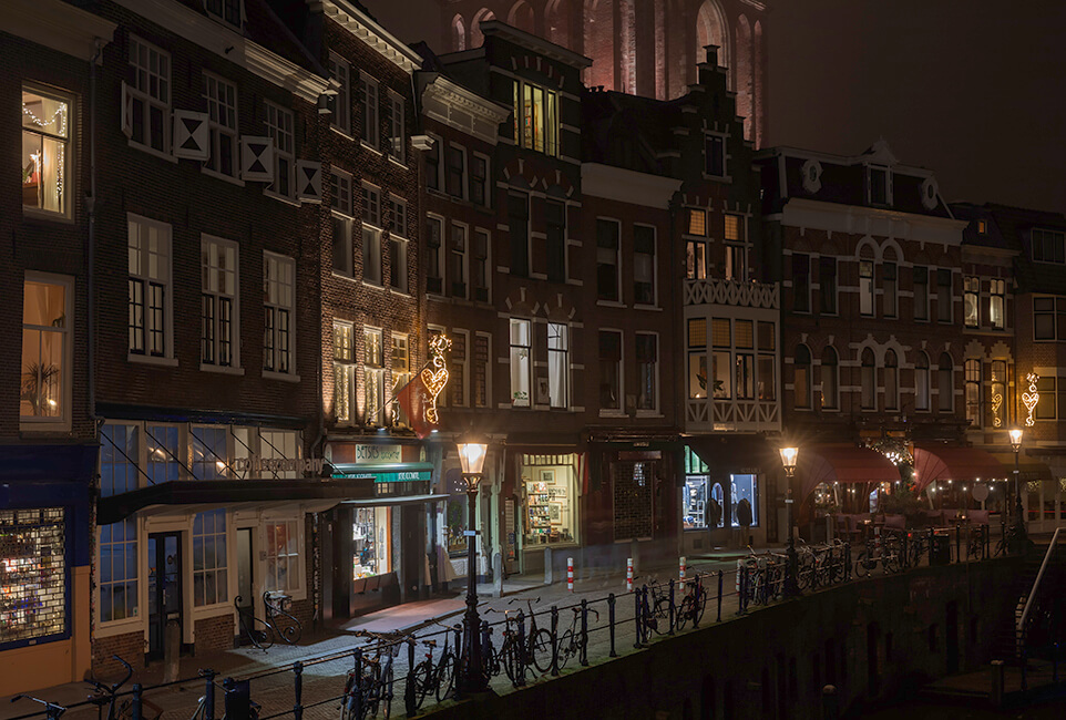 Vismarkt by night Utrecht