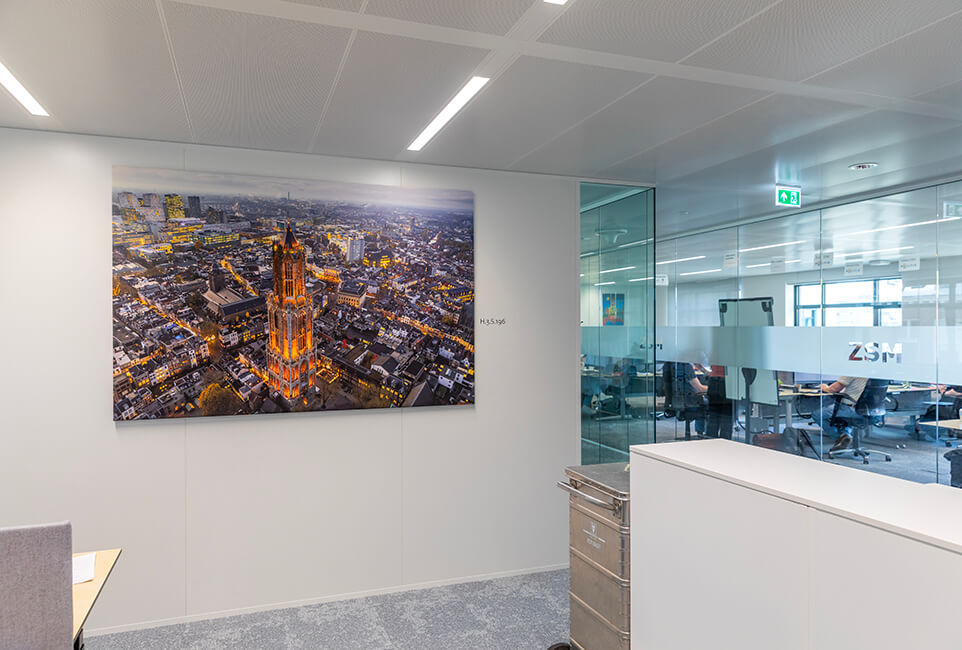 Fotograferen print eigen werk Rijkskantoor Justitie Utrecht