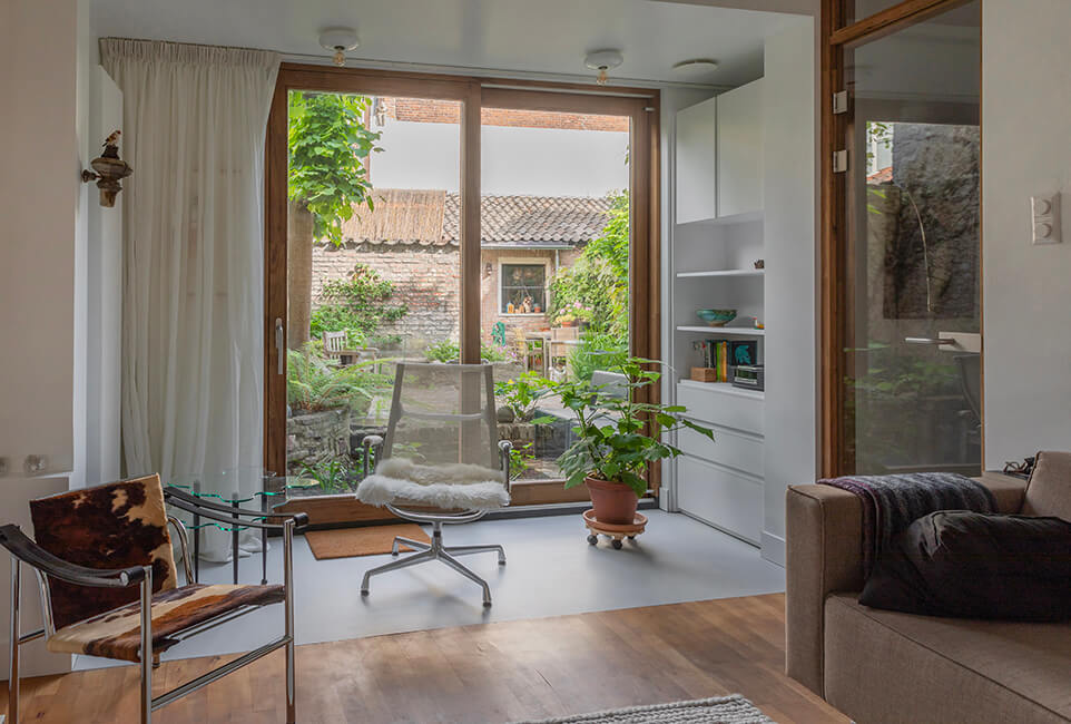 Fotografie interieur en nieuwe achtergevel monumentaal pand Utrecht centrum i.o.v. Meesters van Trecht